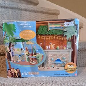 Barbie My Scene Guava Gulch Tiki Lounge Jammin' In Jamaica Playset New!